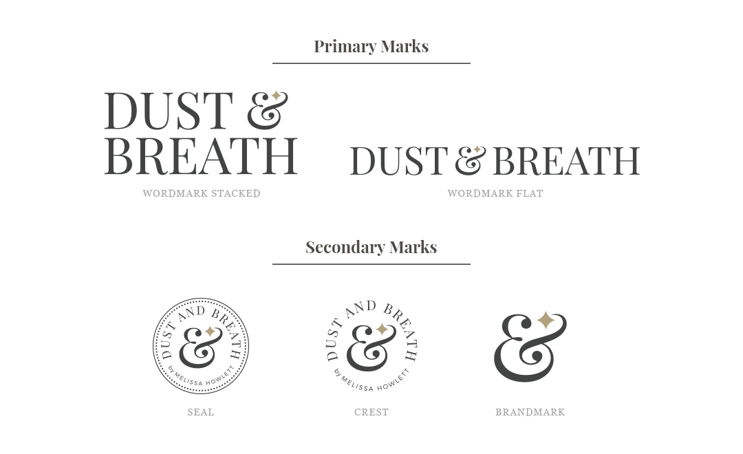 dust and breath logo system