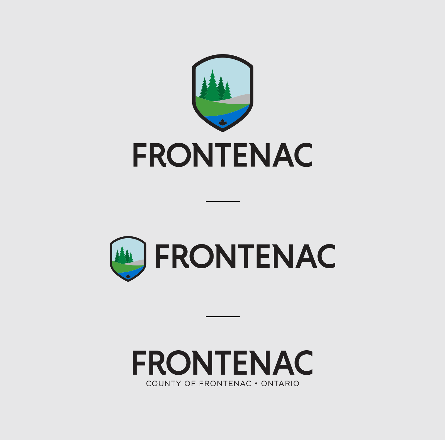 frontenac-logo-versions