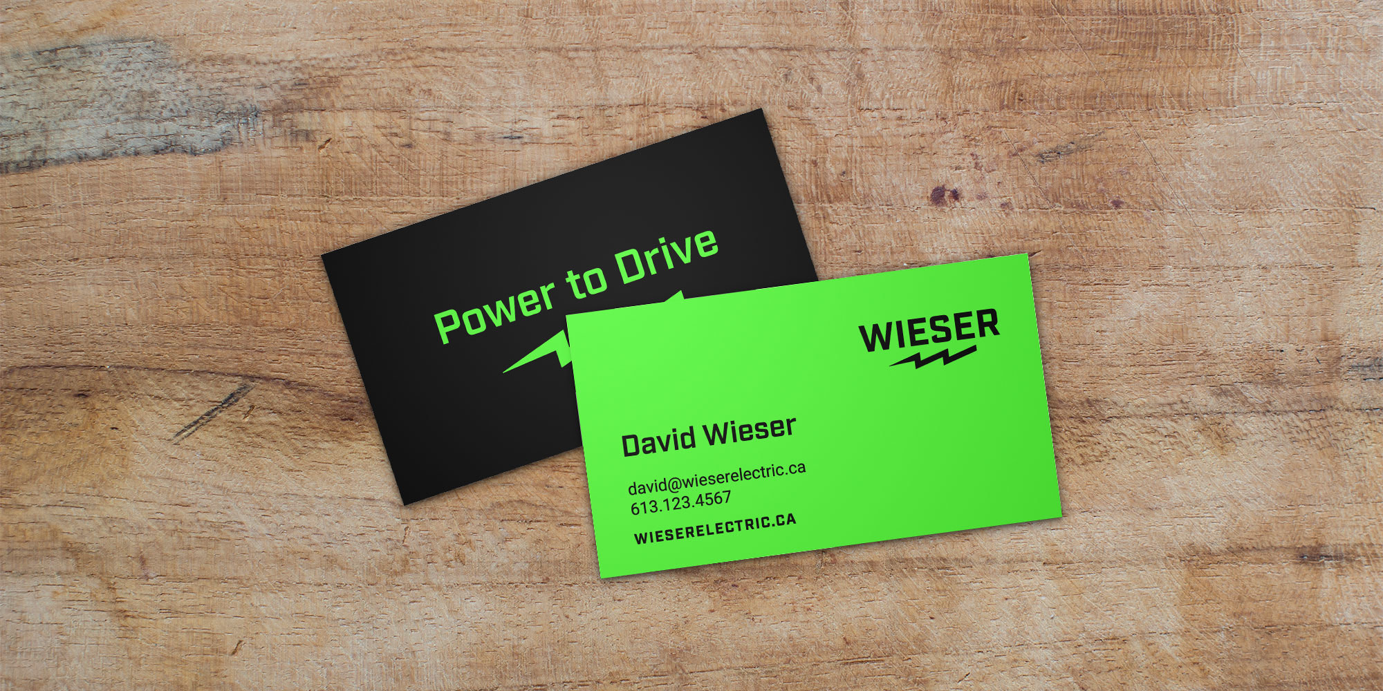 wieser electric business cards
