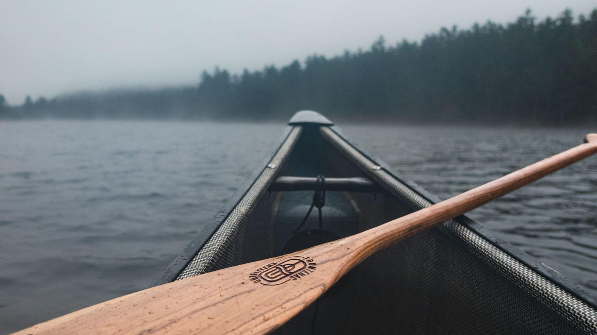 Frontenac Outfitters paddle on a canoe