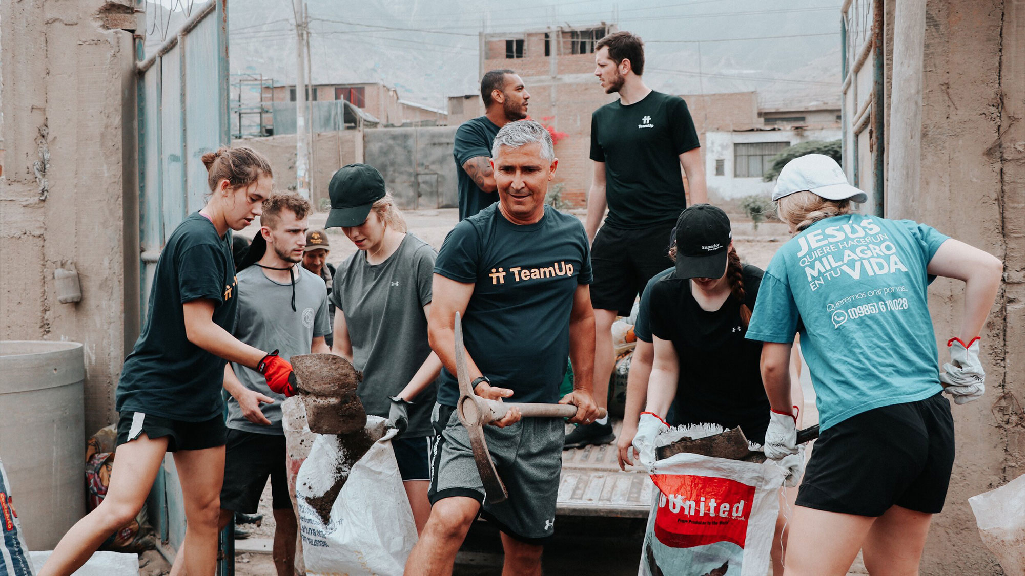 Team Up helping with building project