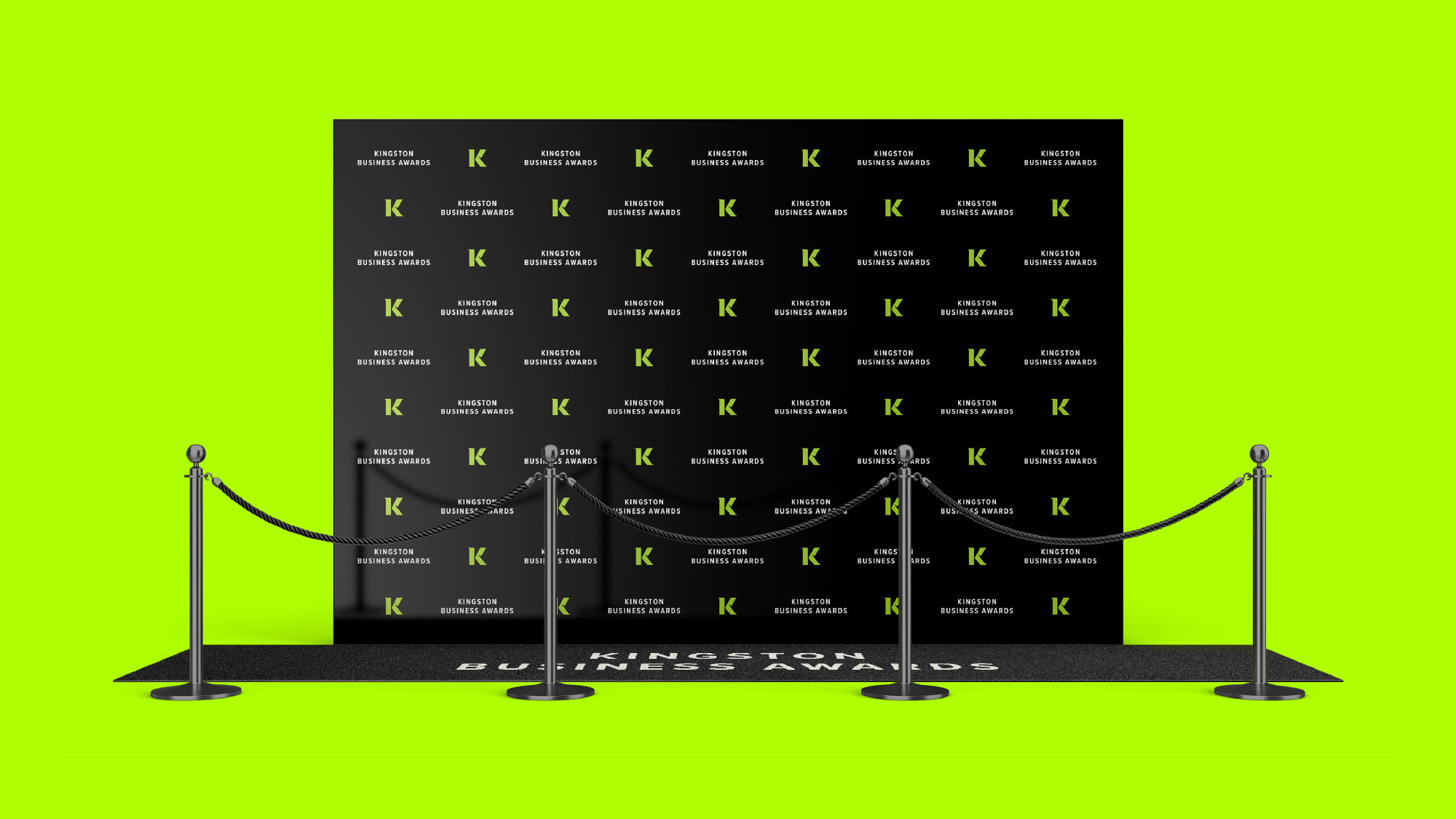 kingston business awards press wall