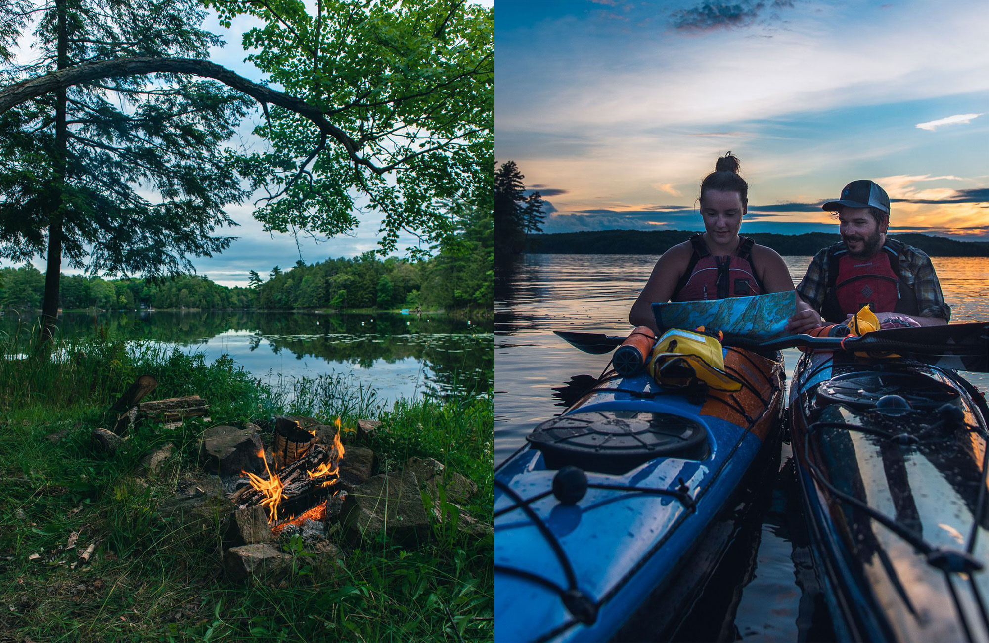 kayak camping trip