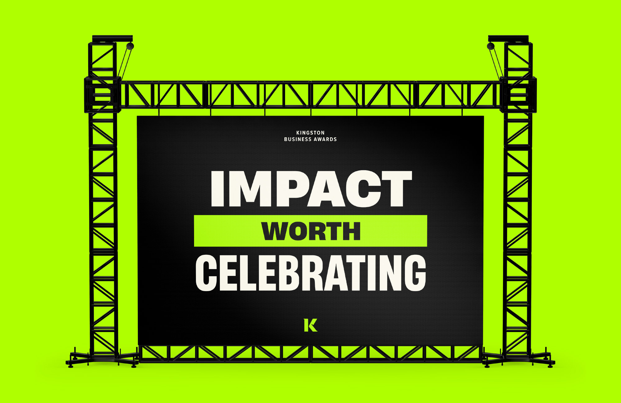 kingston business awards video wall