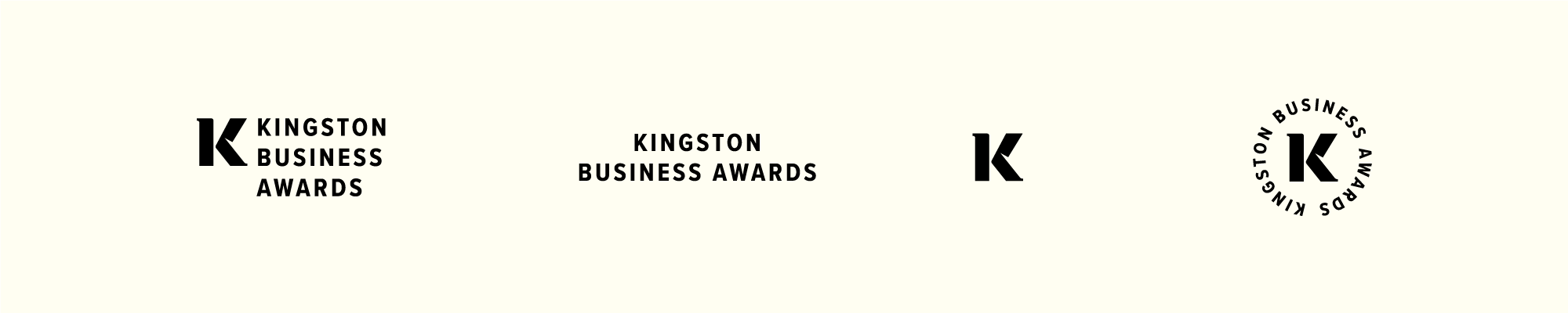 kingston business awards logo system